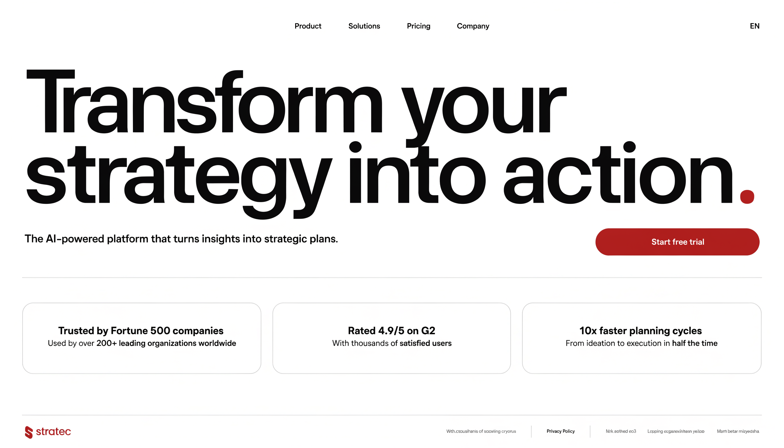Concept render: light landing page
